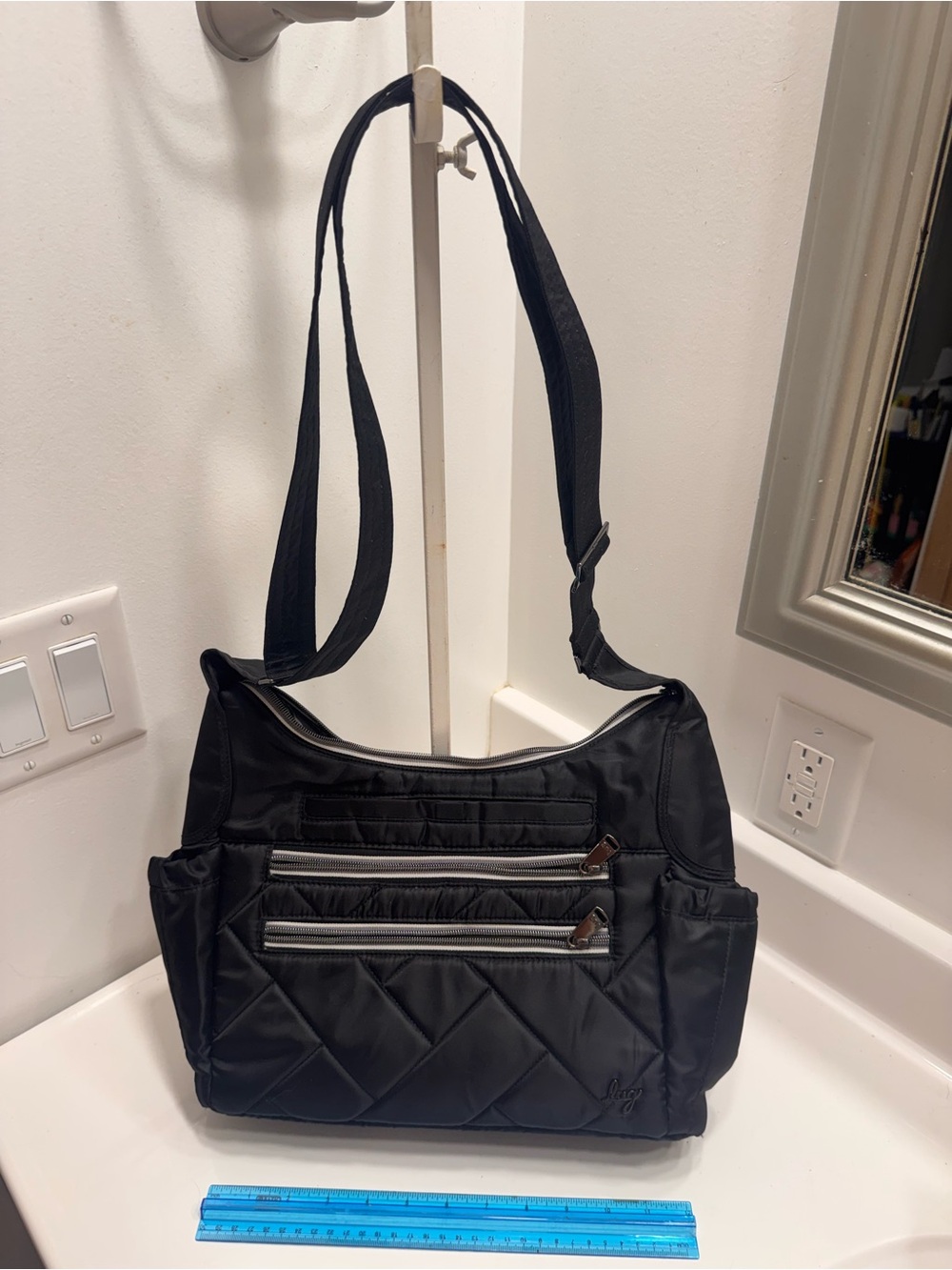Lug Camper SE quilted crossbody.
